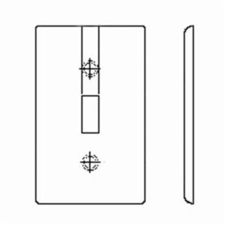 LEVITON Receptacle 1 Gang Wallplate 80720